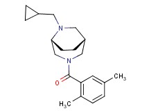 (1R*,5R*)-6-(cyclopropylmethyl)-3-(2,5-dimethylbenzoyl)-3,6-diazabicyclo[3.2.2]nonane