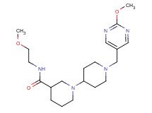 N-(2-methoxyethyl)-1'-[(2-methoxypyrimidin-5-yl)methyl]-1,4'-bipiperidine-3-carboxamide