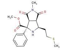 methyl (1S*,3R*,3aR*,6aS*)-5-methyl-3-[2-(methylthio)ethyl]-4,6-dioxo-1-phenyloctahydropyrrolo[3,4-c]pyrrole-1-carboxylate