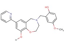 4-(2-hydroxy-5-methoxybenzyl)-7-(2-pyridinyl)-2,3,4,5-tetrahydro-1,4-benzoxazepin-9-ol