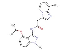 N-(4-isopropoxy-1-methyl-1H-indazol-3-yl)-2-(8-methylimidazo[1,2-a]pyridin-3-yl)acetamide