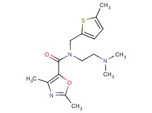 N-[2-(dimethylamino)ethyl]-2,4-dimethyl-N-[(5-methyl-2-thienyl)methyl]-1,3-oxazole-5-carboxamide