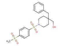 (4-benzyl-1-{[4-(methylsulfonyl)phenyl]sulfonyl}-4-piperidinyl)methanol