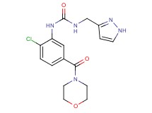 N-[2-chloro-5-(morpholin-4-ylcarbonyl)phenyl]-N'-(1H-pyrazol-3-ylmethyl)urea