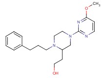 2-[4-(4-methoxy-2-pyrimidinyl)-1-(3-phenylpropyl)-2-piperazinyl]ethanol