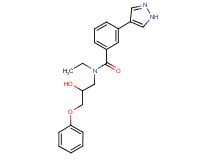 N-ethyl-N-(2-hydroxy-3-phenoxypropyl)-3-(1H-pyrazol-4-yl)benzamide
