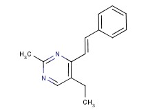 5-ethyl-2-methyl-4-[(E)-2-phenylvinyl]pyrimidine