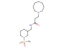 3-azocan-1-yl-N-{[1-(methylsulfonyl)piperidin-3-yl]methyl}propanamide