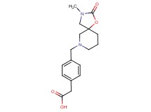 {4-[(3-methyl-2-oxo-1-oxa-3,7-diazaspiro[4.5]dec-7-yl)methyl]phenyl}acetic acid