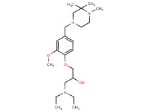 1-(diethylamino)-3-{2-methoxy-4-[(3,3,4-trimethylpiperazin-1-yl)methyl]phenoxy}propan-2-ol