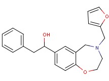 1-[4-(2-furylmethyl)-2,3,4,5-tetrahydro-1,4-benzoxazepin-7-yl]-2-phenylethanol