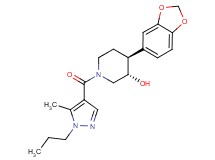 (3S*,4S*)-4-(1,3-benzodioxol-5-yl)-1-[(5-methyl-1-propyl-1H-pyrazol-4-yl)carbonyl]piperidin-3-ol