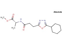 methyl N-[3-(5-cyclohexyl-1,3,4-oxadiazol-2-yl)propanoyl]-D-alaninate