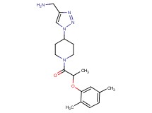 [(1-{1-[2-(2,5-dimethylphenoxy)propanoyl]-4-piperidinyl}-1H-1,2,3-triazol-4-yl)methyl]amine trifluoroacetate