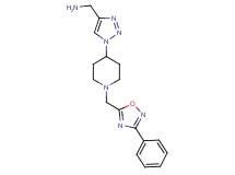 [(1-{1-[(3-phenyl-1,2,4-oxadiazol-5-yl)methyl]-4-piperidinyl}-1H-1,2,3-triazol-4-yl)methyl]amine bis(trifluoroacetate)