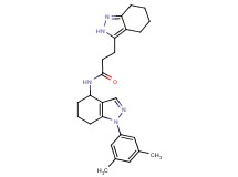 N-[1-(3,5-dimethylphenyl)-4,5,6,7-tetrahydro-1H-indazol-4-yl]-3-(4,5,6,7-tetrahydro-2H-indazol-3-yl)propanamide