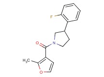 3-(2-fluorophenyl)-1-(2-methyl-3-furoyl)pyrrolidine