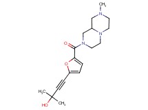 2-methyl-4-{5-[(8-methyloctahydro-2H-pyrazino[1,2-a]pyrazin-2-yl)carbonyl]-2-furyl}but-3-yn-2-ol