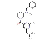 N-benzyl-1-[(6-isobutyl-2-methyl-4-pyrimidinyl)carbonyl]-N-methyl-3-piperidinamine