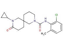 N-(2-chloro-6-methylphenyl)-8-cyclopropyl-9-oxo-2,8-diazaspiro[5.5]undecane-2-carboxamide