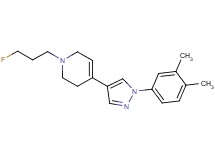 4-[1-(3,4-dimethylphenyl)-1H-pyrazol-4-yl]-1-(3-fluoropropyl)-1,2,3,6-tetrahydropyridine