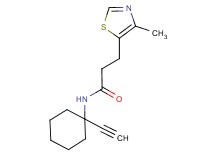 N-(1-ethynylcyclohexyl)-3-(4-methyl-1,3-thiazol-5-yl)propanamide