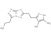 6-[2-(4,5-dimethyl-1H-pyrazol-3-yl)ethyl]-3-propyl[1,2,4]triazolo[3,4-b][1,3,4]thiadiazole