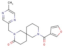 8-(3-furoyl)-2-[(5-methylpyrazin-2-yl)methyl]-2,8-diazaspiro[5.5]undecan-3-one