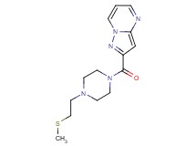 2-({4-[2-(methylthio)ethyl]piperazin-1-yl}carbonyl)pyrazolo[1,5-a]pyrimidine