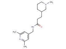 N-[(2,6-dimethyl-4-pyridinyl)methyl]-3-(1-methyl-3-piperidinyl)propanamide