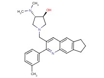 (3S*,4S*)-4-(dimethylamino)-1-{[2-(3-methylphenyl)-7,8-dihydro-6H-cyclopenta[g]quinolin-3-yl]methyl}-3-pyrrolidinol