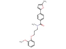 N-[3-(2-methoxyphenoxy)propyl]-N-methyl-4-(5-methyl-2-furyl)benzamide