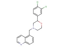 5-{[2-(3,4-dichlorophenyl)morpholin-4-yl]methyl}quinoline