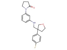 1-[3-({[3-(4-fluorophenyl)tetrahydro-3-furanyl]methyl}amino)phenyl]-2-pyrrolidinone