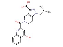 5-[(4-hydroxy-2-quinolinyl)carbonyl]-1-isobutyl-4,5,6,7-tetrahydro-1H-pyrazolo[4,3-c]pyridine-3-carboxylic acid