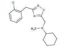 N-{[3-(2-chlorobenzyl)-1,2,4-oxadiazol-5-yl]methyl}-N-methylcyclohexanamine