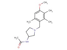 N-[1-(4-methoxy-2,3,6-trimethylbenzyl)pyrrolidin-3-yl]acetamide