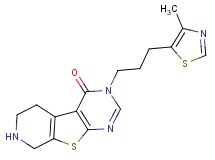 3-[3-(4-methyl-1,3-thiazol-5-yl)propyl]-5,6,7,8-tetrahydropyrido[4',3':4,5]thieno[2,3-d]pyrimidin-4(3H)-one hydrochloride