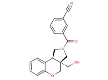 3-{[(3aS*,9bS*)-3a-(hydroxymethyl)-1,3a,4,9b-tetrahydrochromeno[3,4-c]pyrrol-2(3H)-yl]carbonyl}benzonitrile