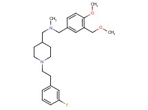 ({1-[2-(3-fluorophenyl)ethyl]-4-piperidinyl}methyl)[4-methoxy-3-(methoxymethyl)benzyl]methylamine