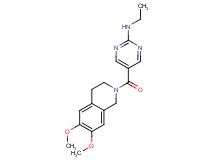 5-[(6,7-dimethoxy-3,4-dihydroisoquinolin-2(1H)-yl)carbonyl]-N-ethylpyrimidin-2-amine