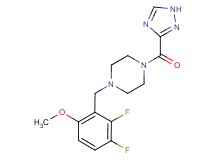 1-(2,3-difluoro-6-methoxybenzyl)-4-(1H-1,2,4-triazol-3-ylcarbonyl)piperazine