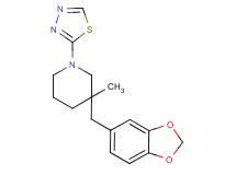 3-(1,3-benzodioxol-5-ylmethyl)-3-methyl-1-(1,3,4-thiadiazol-2-yl)piperidine