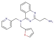 2-(2-aminoethyl)-N-(2-furylmethyl)-N-(2-pyridinylmethyl)-4-quinazolinamine dihydrochloride