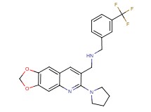 1-[6-(1-pyrrolidinyl)[1,3]dioxolo[4,5-g]quinolin-7-yl]-N-[3-(trifluoromethyl)benzyl]methanamine