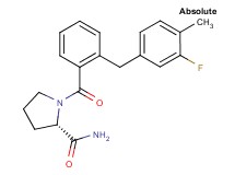 1-[2-(3-fluoro-4-methylbenzyl)benzoyl]-L-prolinamide