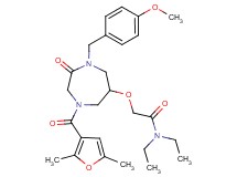 2-{[4-(2,5-dimethyl-3-furoyl)-1-(4-methoxybenzyl)-2-oxo-1,4-diazepan-6-yl]oxy}-N,N-diethylacetamide