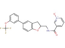 N-({5-[3-(trifluoromethoxy)phenyl]-2,3-dihydro-1-benzofuran-2-yl}methyl)nicotinamide 1-oxide