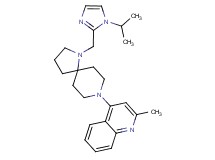 4-{1-[(1-isopropyl-1H-imidazol-2-yl)methyl]-1,8-diazaspiro[4.5]dec-8-yl}-2-methylquinoline
