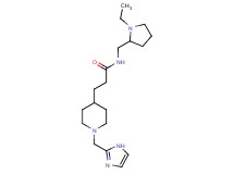 N-[(1-ethyl-2-pyrrolidinyl)methyl]-3-[1-(1H-imidazol-2-ylmethyl)-4-piperidinyl]propanamide